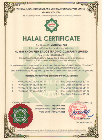 Chứng nhận HALAL