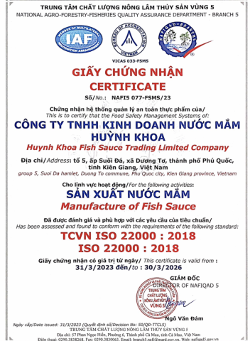 chứng nhận iso 
