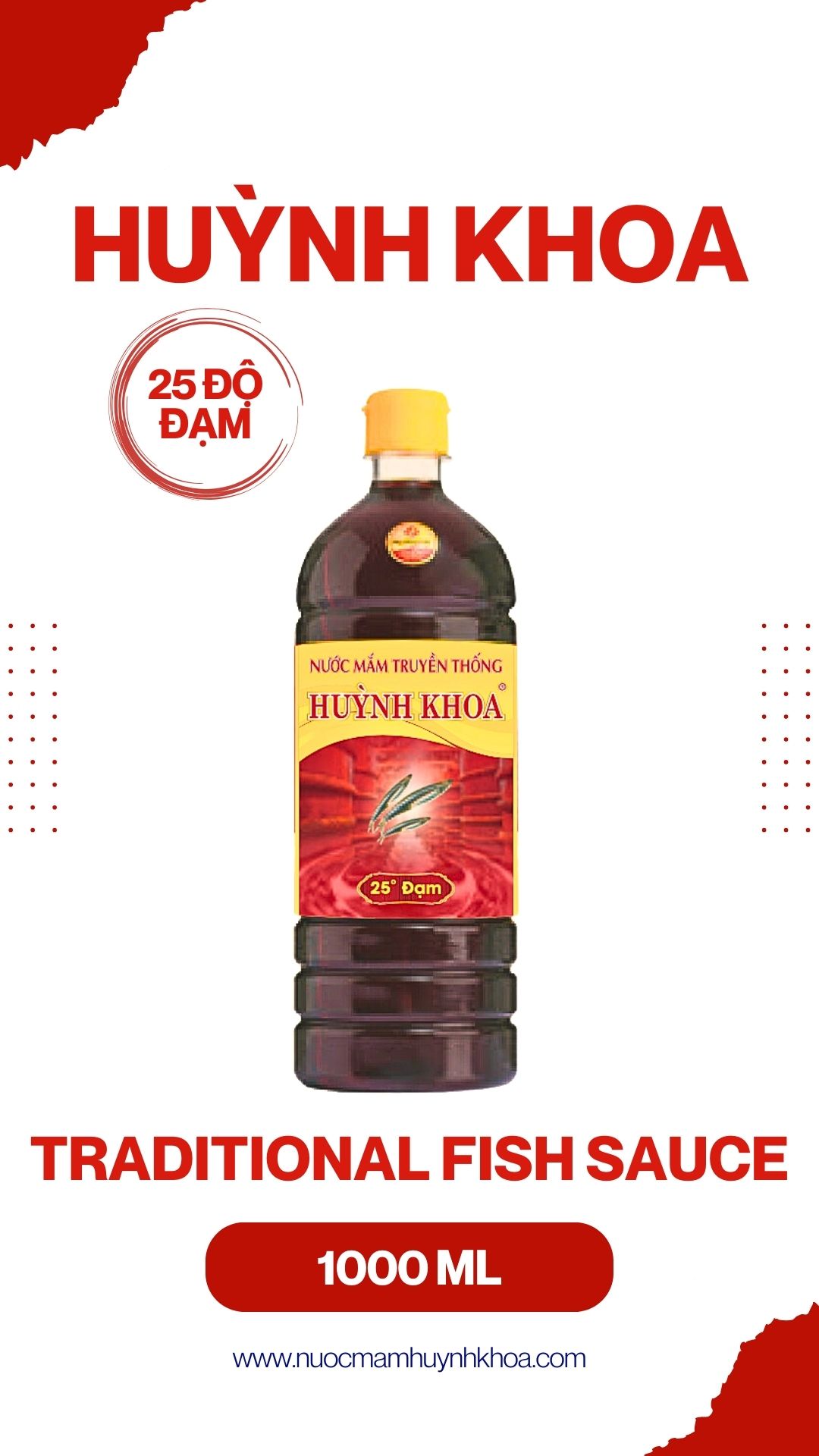 Nước mắm truyền thống 25 đạm chai 1000ml