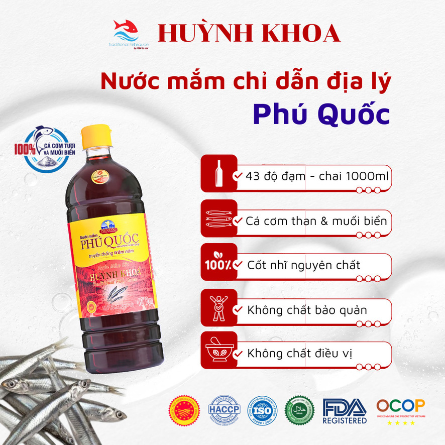 Nước Mắm Truyền Thống Cốt Nhĩ 43 Đạm Chai 1000ml