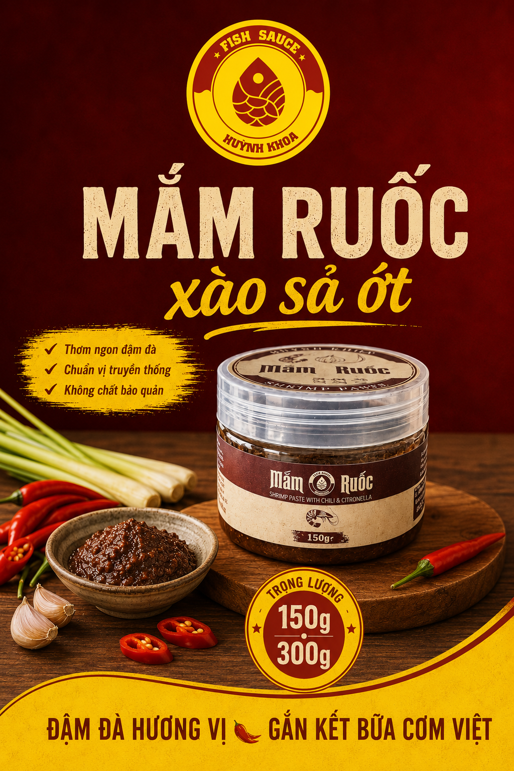 Mắm ruốc xào sả ớt - Đặc sản Phú Quốc