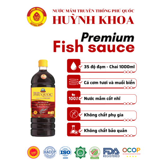 Nước Mắm Truyền Thống Cốt Nhĩ 35 Đạm Chai 1000ml