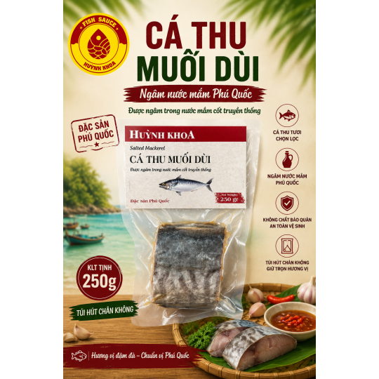 Cá thu muối dùi - Ngâm nước mắm Phú Quốc