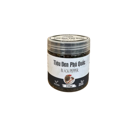 Tiêu đen nguyên hạt (chín lặc tay) – 180g - Đặc sản Phú Quốc